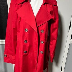 Michael Kors Scarlet Double-Breasted Trench Coat